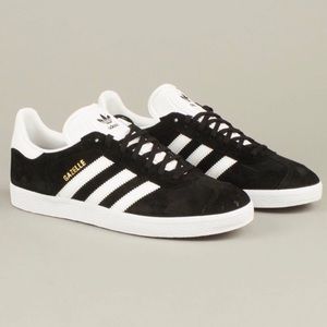 NWT Adidas Black And white Gazelle